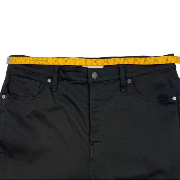 Madewell 10” High Rise Skinny Jeans Black Carbondale Wash Size 32 - Picture 8 of 10